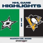 NHL Highlights | Stars vs. Penguins - March 28, 2026
