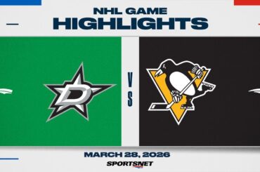 NHL Highlights | Stars vs. Penguins - March 28, 2026