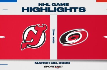 NHL Highlights | Devils vs. Hurricanes - March 28, 2026