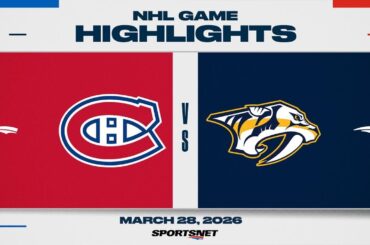 NHL Highlights | Canadiens vs. Predators - March 28, 2026