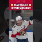 Tkachuk scores BETWEEN HIS LEGS! 🤯