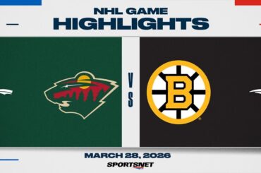 NHL Highlights | Wild vs. Bruins - March 28, 2026