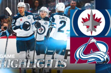 Colorado Avalanche vs. Winnipeg Jets - Game Highlights