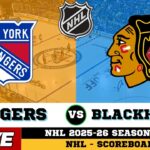 Chicago Blackhawks Vs New York Rangers | NHL 2026 | NHL Live SCOREBOARD | Mar 28 2026