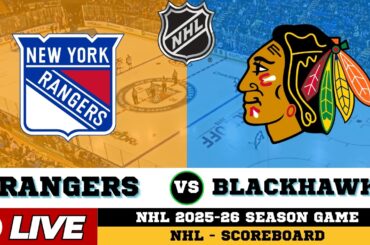 Chicago Blackhawks Vs New York Rangers | NHL 2026 | NHL Live SCOREBOARD | Mar 28 2026