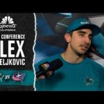 Alex Nedeljkovic praises Macklin Celebrini's impact on Shark's comeback wins | NBCSCA