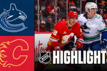 Canucks vs. Flames | NHL Highlights | March 28, 2026
