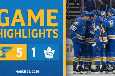 Game Highlights: Blues 5, Maple Leafs 1