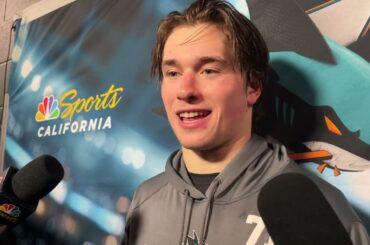 Celebrini Says Sharks Haven't Given Up, Talks Chernyshov's Shot | @ Blue Jackets Post-Game (3.28.26)