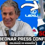 Jared Bednar PRAISES & Jokes about Cale Makar Getting to 500pts & More After Avs LOSS vs Jets