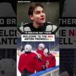 Anton Frondell is OFFICIALLY in the Lineup for the Chicago Blackhawks👀👏