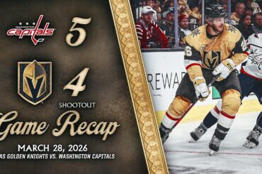 HIGHLIGHTS | Washington Capitals 5, Vegas Golden Knights 4 | March 28, 2026