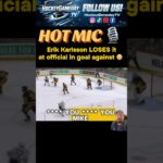 #Penguins Erik Karlsson LOSES TEMPER @ referee after Stars goal #NHL #Hockey #fyp #foryou #icehockey