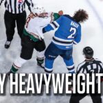 Heavyweight Tilt Lasts A Full Minute For AHL's Manitoba Moose And Tucson Roadrunners