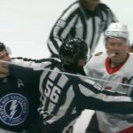 Yanni Gourde Slaps Brady Tkachuk #request