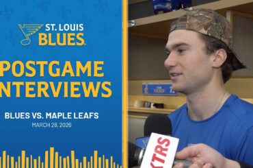 March 28: Postgame Interviews