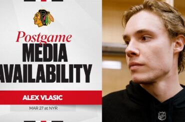 "I've got to step up as a leader." | Alex Vlasic Postgame 3.27.26