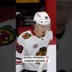 Anton Frondell and Connor Bedard are gonna be a lethal combo for years to come 👀🔥 #blackhawks #nhl