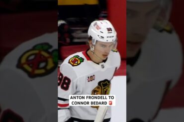 Anton Frondell and Connor Bedard are gonna be a lethal combo for years to come 👀🔥 #blackhawks #nhl