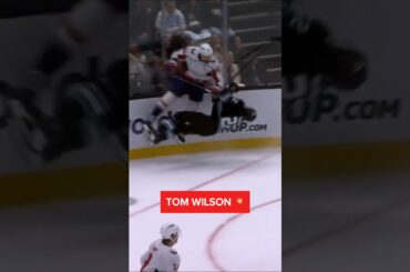 Tom Wilson pulvérise Jack McBain 😳💥#NHL #Hockey