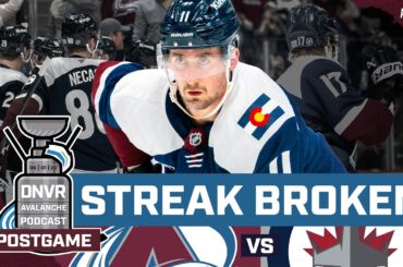 The Colorado Avalanche fall flat on home ice to Winnipeg Jets | DNVR Avalanche Postgame
