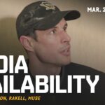 Crosby, Karlsson, Rakell, Muse Media Availability (3.29.26) | Pittsburgh Penguins