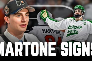 Porter Martone Signs With the Philadelphia Flyers