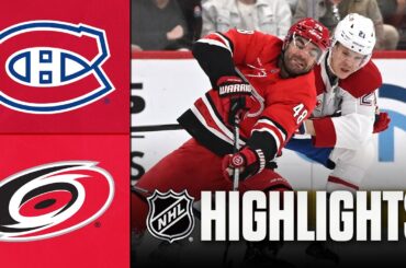 Canadiens vs. Hurricanes | NHL Highlights | March 29, 2026