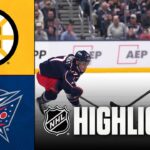 Bruins vs. Blue Jackets | NHL Highlights | March 29, 2026