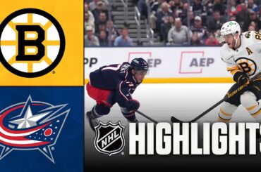 Bruins vs. Blue Jackets | NHL Highlights | March 29, 2026