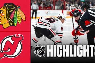 Blackhawks vs. Devils | NHL Highlights | March 29, 2026