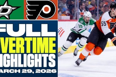 Dallas Stars at Philadelphia Flyers | FULL Overtime Highlights - March 29, 2026