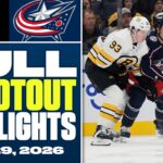 Boston Bruins vs. Columbus Blue Jackets | FULL Shootout Highlights - March 28, 2026