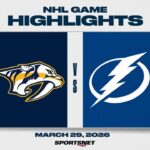 NHL Highlights | Predators vs. Lightning - March 29, 2026