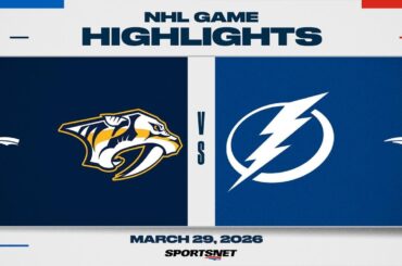 NHL Highlights | Predators vs. Lightning - March 29, 2026