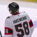 Carter Yakemchuk Picks Up First NHL Point With Slick Assist On Brady Tkachuk's Goal