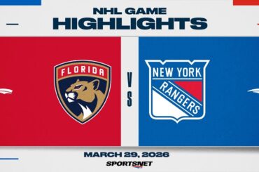 NHL Highlights | Panthers vs. Rangers - March 29, 2026