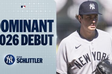 EVERY STRIKEOUT from Cam Schlittler’s 2026 season debut for the Yankees! 💪 | MLB Highlights