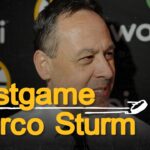 Marco Sturm speaks to the media following the Bruins 4-3 shootout win over the Blue Jackets.