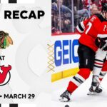 Blackhawks at Devils Game Highlights | 3.29.26