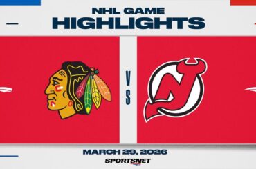 NHL Highlights | Blackhawks vs. Devils - March 29, 2026