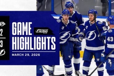 Lightning vs. Predators | Lightning Radio Highlights | March 29, 2026