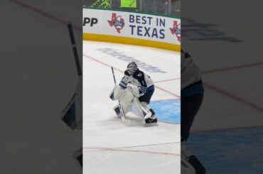 A few breakaways and last puck #goaliegearsnob #winnipegjets #truegoalie #ericcomrie
