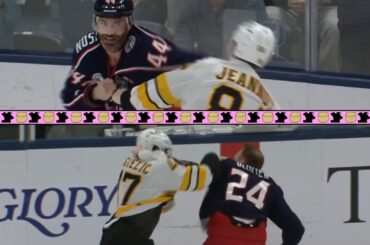 Back to Back 🥊 Fights 🥊 1st Period, Boston @ Columbus