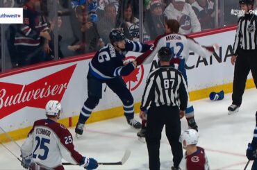 Josh Manson Drops The Gloves With Morgan Barron