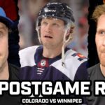 Gabe Landeskog & Logan O'Connor on Returning From Injury & Frustrated After Avs LOSS vs Jets