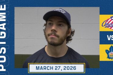 Reese Johnson | Post Game at Rochester Americans | March 27, 2026