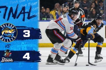 HIGHLIGHTS (3/28/26): Toledo Walleye 3, Bloomington Bison 4 (OT)