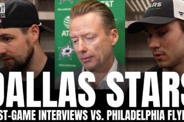 Arttu Hyry, Jamie Benn, Casey DeSmith & Glen Gulutzan Recap First NHL Goal, OT Loss vs. Philadelphia