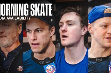New York Islanders Morning Skate Availability | NYI vs PIT